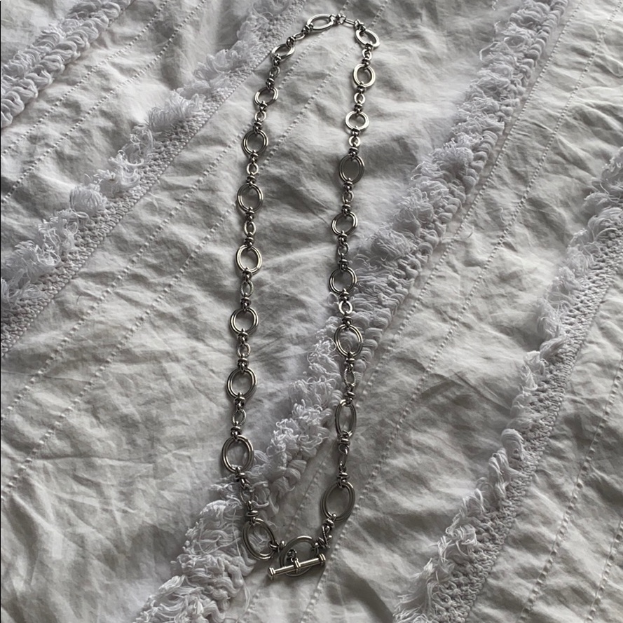 Brand New Costume Silver Link Necklace